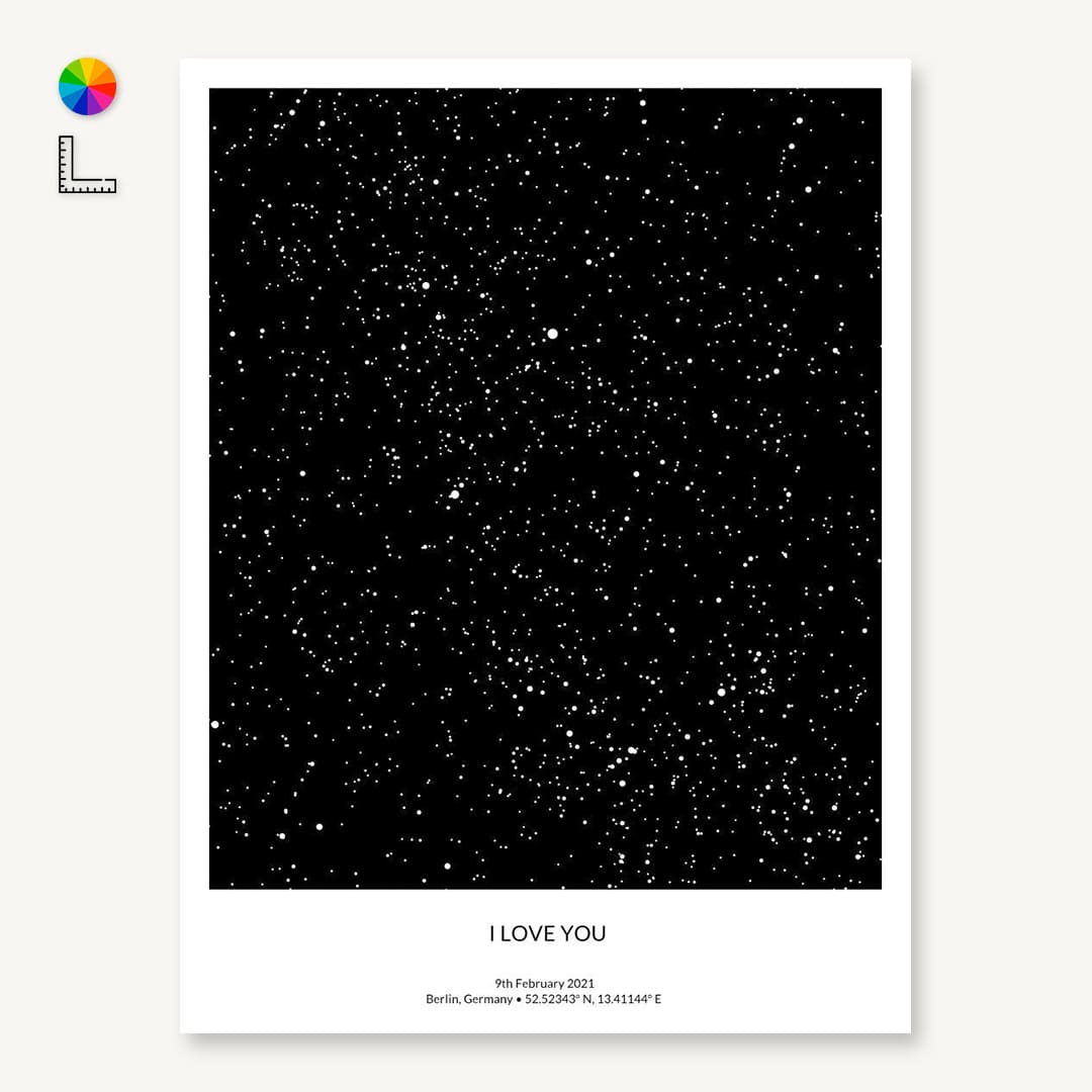 Sky Map Poster Stickers | Discovery 7+ — XO Bimbi, LLC